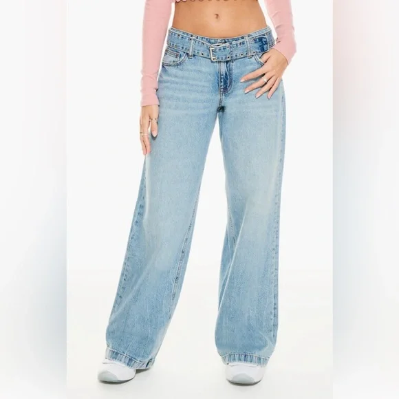 Wide Leg Jean, MEDIUM WASH, 12 R - Picture 1 of 10